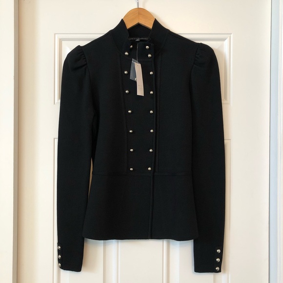 WHBM Double Breasted Military Sweater Jacket - Picture 4 of 8